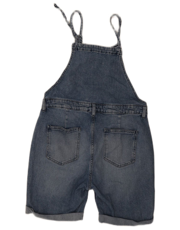 Damskie spodenki ogrodniczki Fat Face UK 12 Medium W30 Niebieskie bawełniane