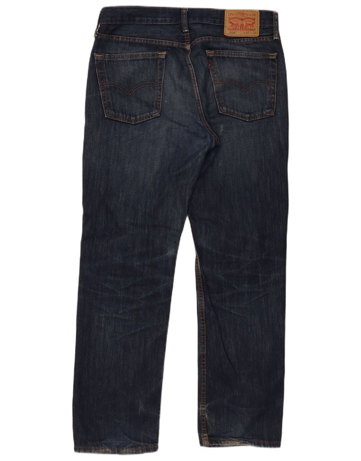 Męskie dżinsy Levi's 514 Straight W32 L30 Granatowa bawełna