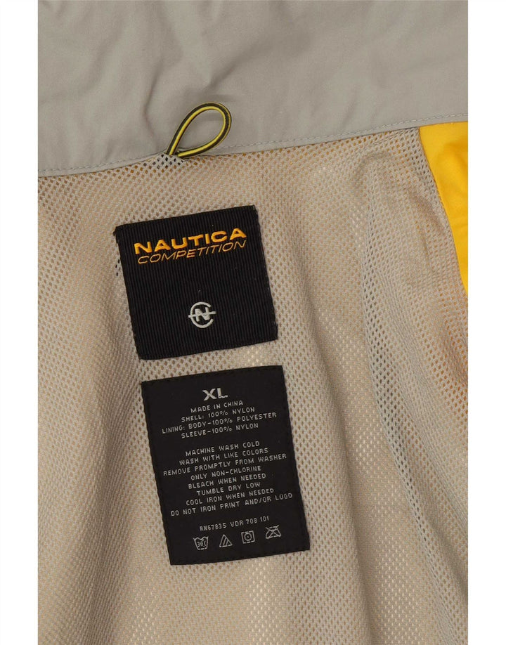 Męska kurtka przeciwdeszczowa Nautica UK 42 XL, żółty nylon