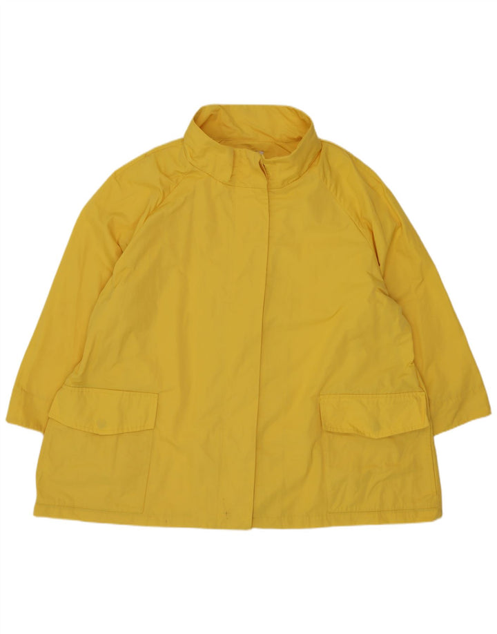 Damska kurtka przeciwdeszczowa Perte by Krizia Oversize UK 18 XL, żółty poliester