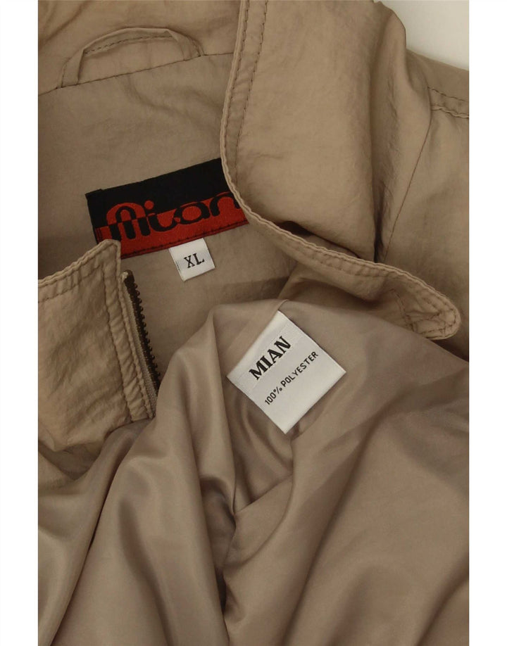 Męska kurtka bomberka Vintage UK 42 XL Beżowy poliester