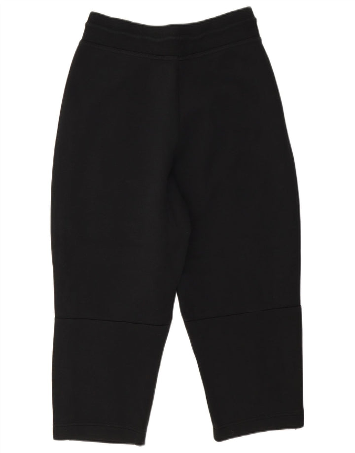 Męskie spodnie dresowe Nike Capri, małe, czarne, bawełniane z blokami kolorów