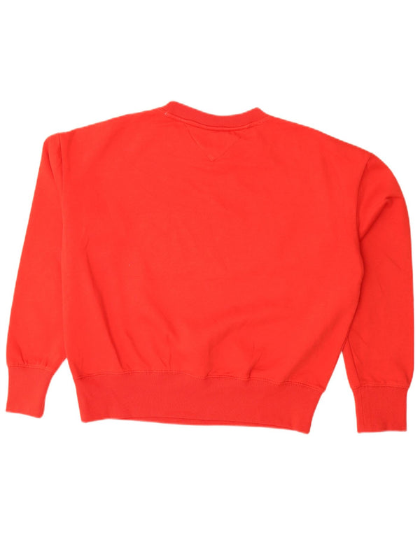 Damska bluza oversize Tommy Hilfiger UK 10 Small Red Cotton
