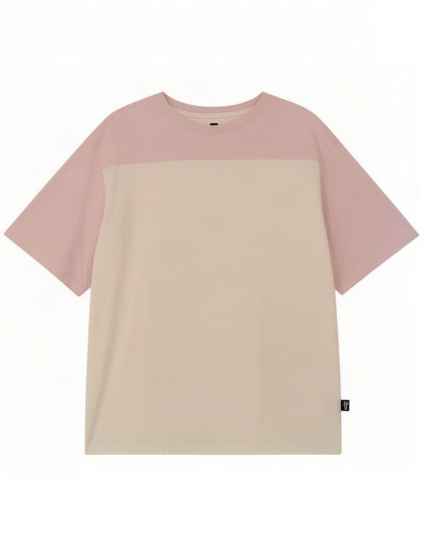 T-shirt damski Puma Top UK 10, mały, złamanej bieli, bawełniany w bloki kolorów