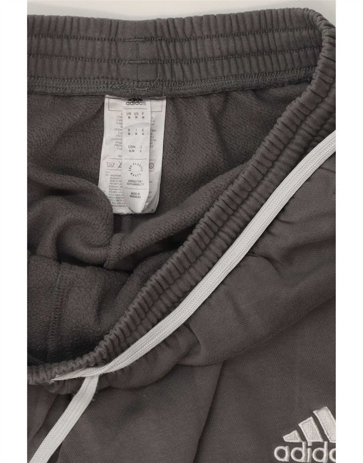 Męskie spodnie dresowe Adidas, średnioszare, bawełniane