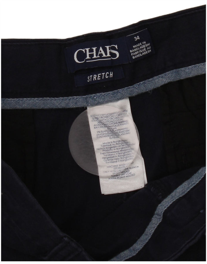 Męskie spodenki Chino Chaps W34, duże, granatowe, bawełniane