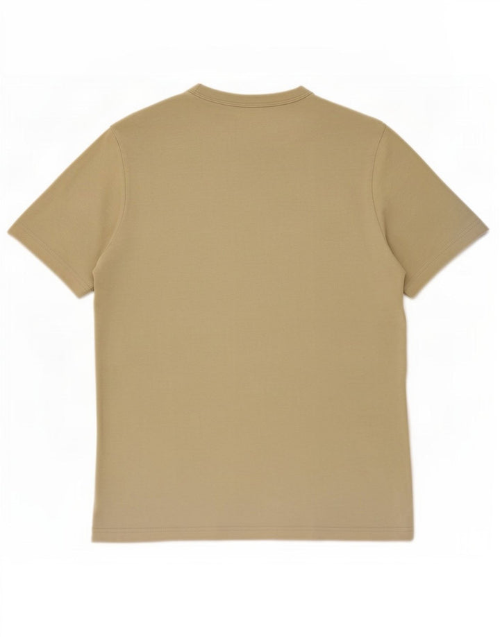 T-shirt męski Zara Top, średnio beżowy, bawełniany