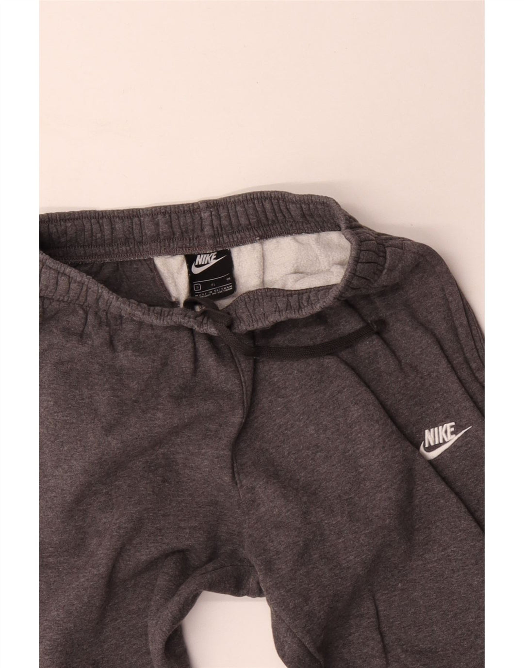 Męskie spodnie dresowe Nike, małe, szare, bawełniane
