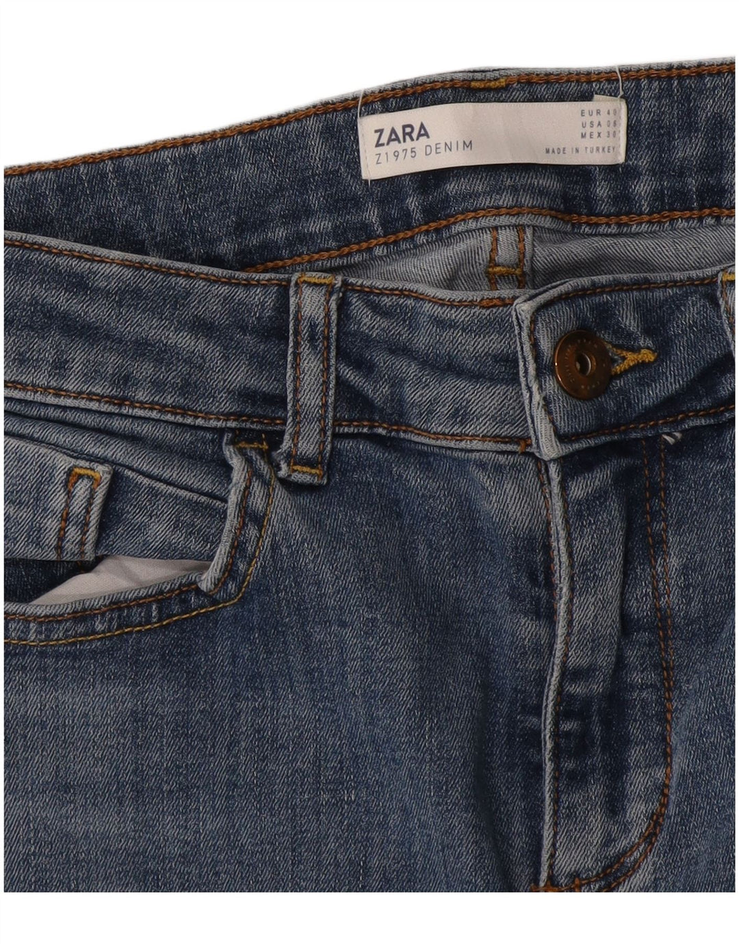 Damskie jeansy Zara Slim EU 40 Medium W30 L29 Niebieskie