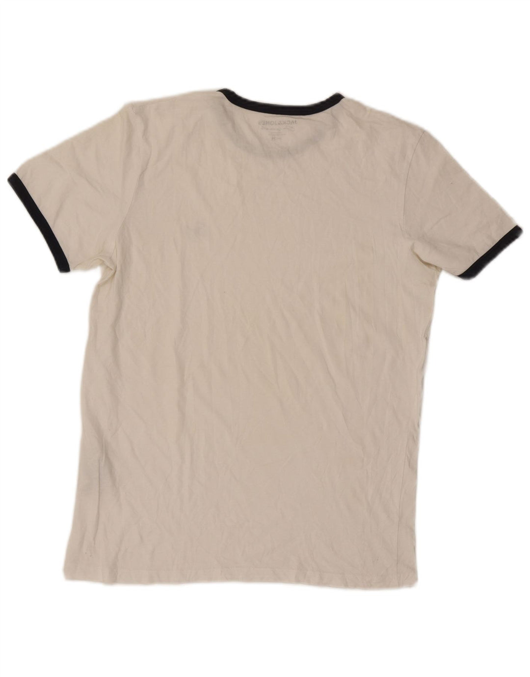 T-shirt męski Jack & Jones, bawełniany, w średnie białe paski
