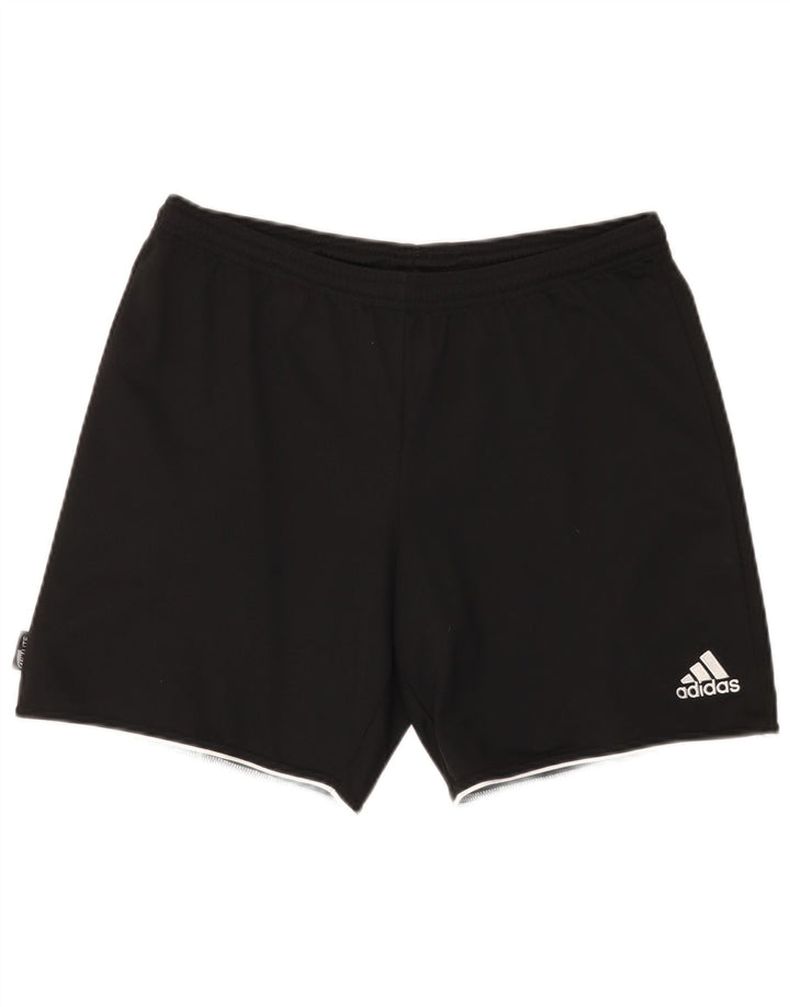 Męskie spodenki sportowe Adidas Climalite, średni czarny poliester