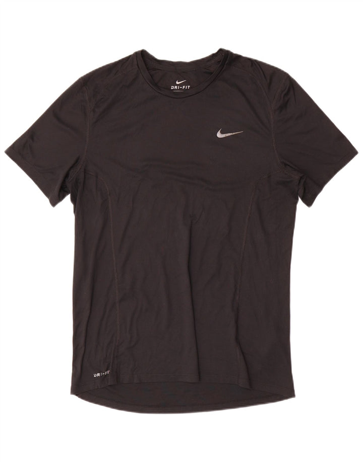 Męska koszulka Nike Dri Fit Top, średni czarny poliester
