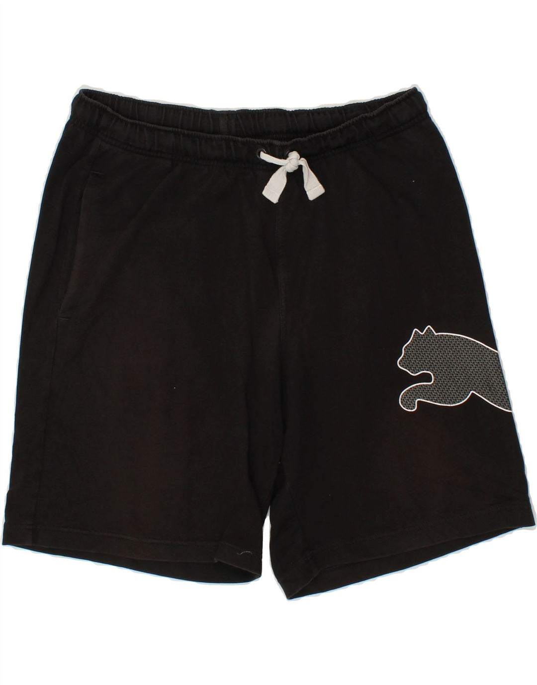 PUMA Mens Graphic Sport Shorts Large  Black Vintage Puma and Second-Hand Puma from Messina Hembry 
