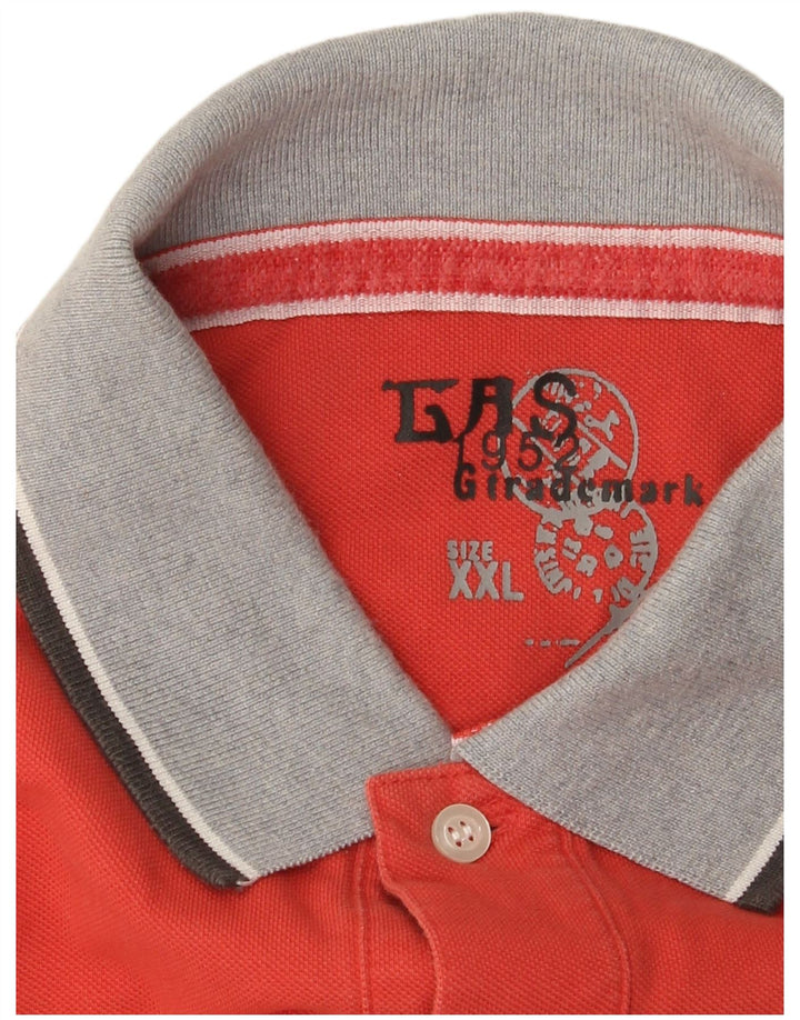 Męska koszulka polo Gas 2XL Pomarańczowa