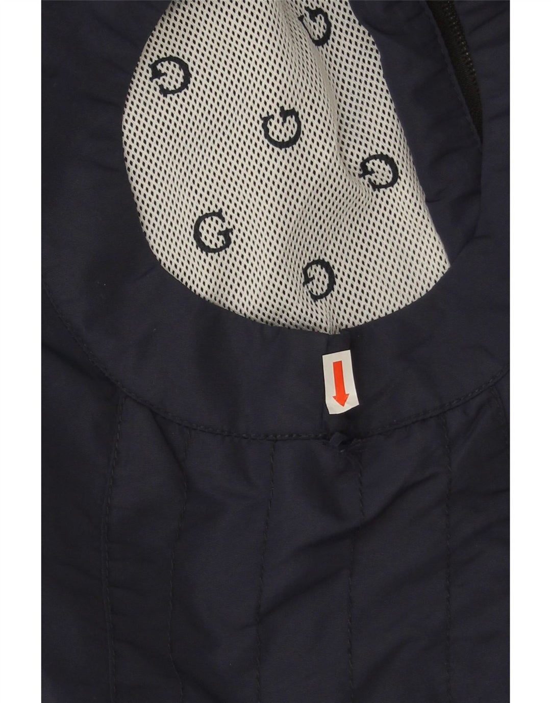 Męska bluza dresowa bez rękawów Guess z grafiką XL, granatowa, poliestrowa