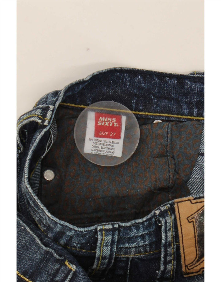 Damskie jeansy Miss Sixty Slim W27 L30 Niebieskie bawełniane
