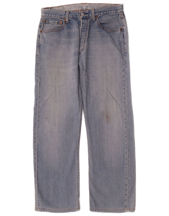 Męskie jeansy Levi's 501 Straight W33 L28 Niebieskie bawełniane