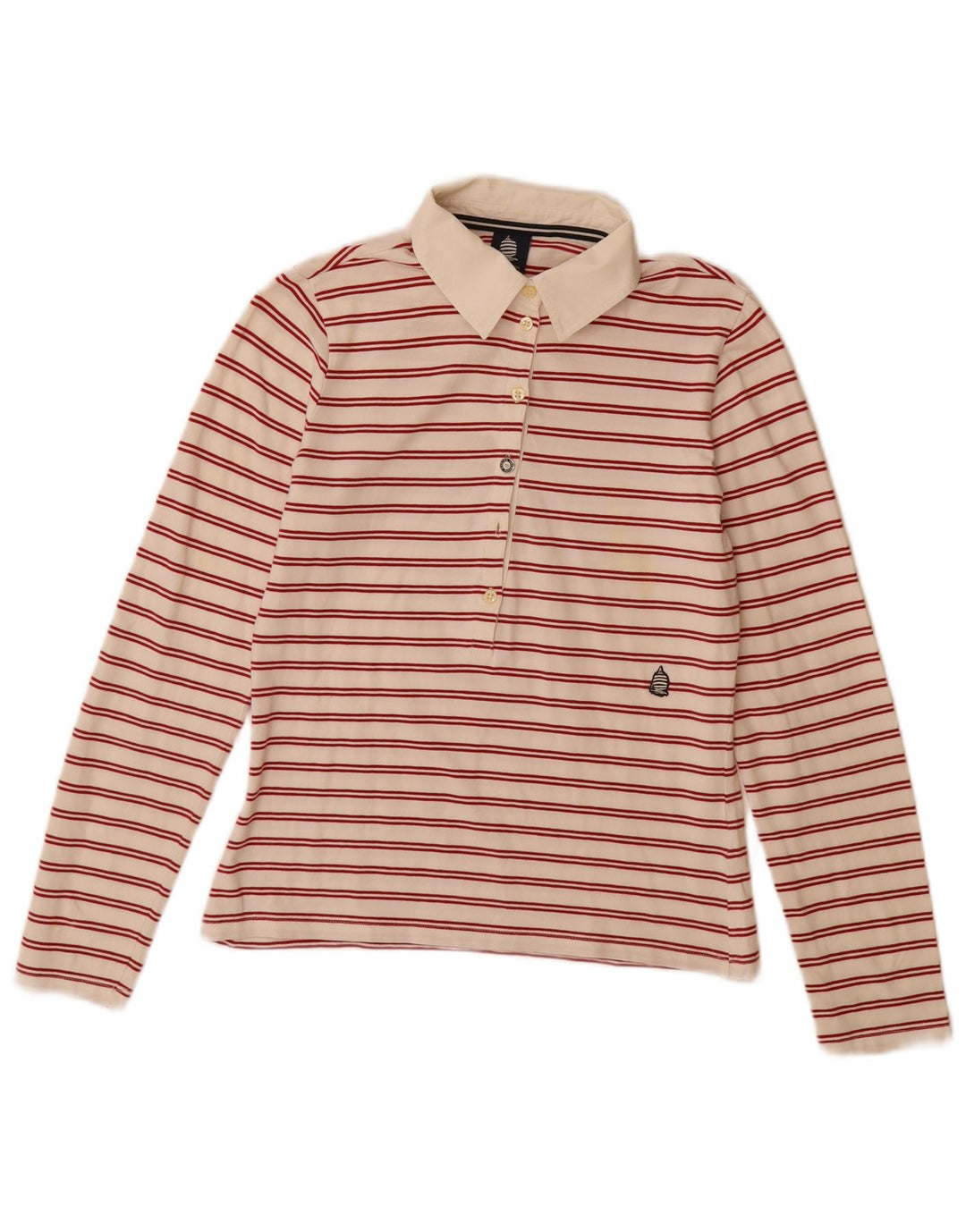 Damska koszulka polo do rugby MARINA YACHTING UK 12 w średnie białe paski