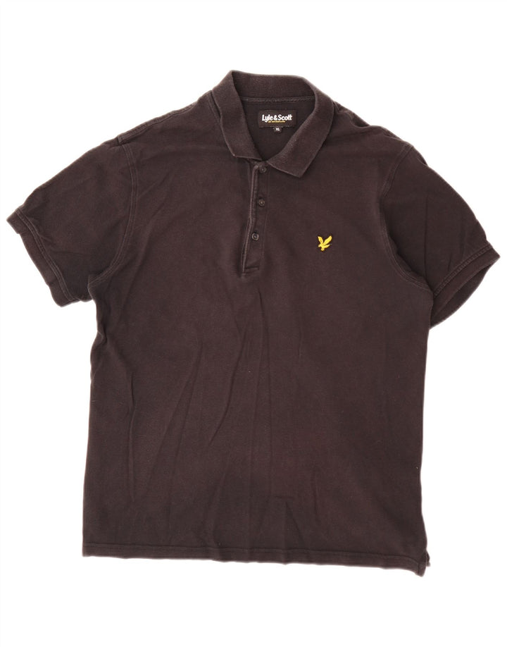Męska koszulka polo Lyle & Scott XL, czarna, bawełniana