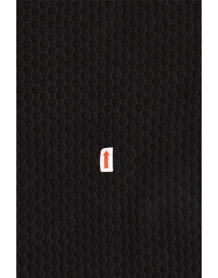 COS Damski top z rękawem 3/4, UK 14, średni czarny bawełniany