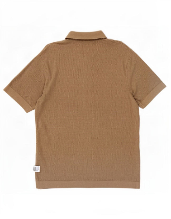 Koszula męska z krótkim rękawem Jack & Jones, średnio beżowa, bawełniana