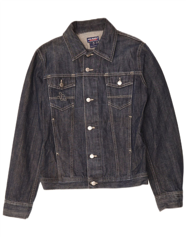 JOHN ASHFIELD Boys Denim Jacket 11-12 Years XL Navy Blue Cotton