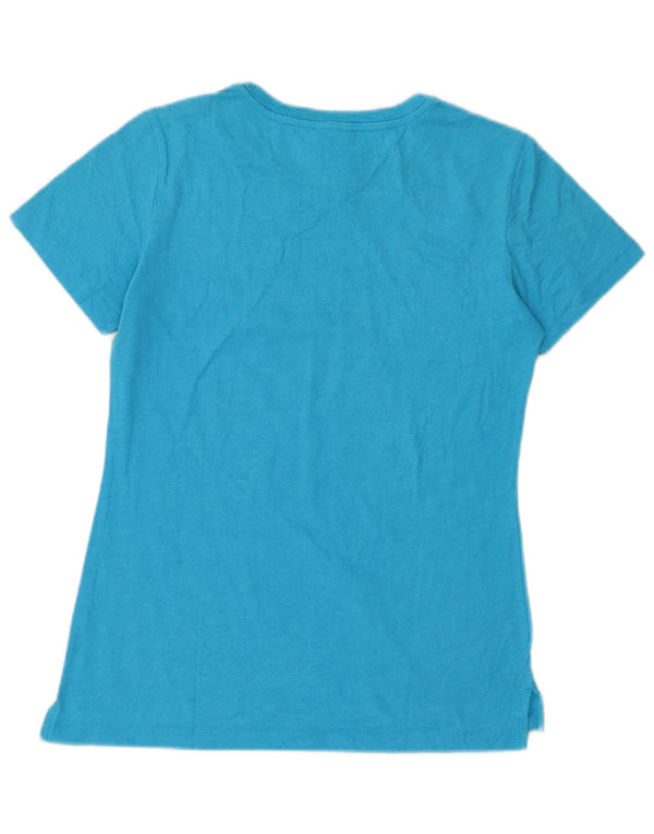 Damska koszulka CHAMPION Heritage Fit Graphic Top UK 12 Średni niebieski