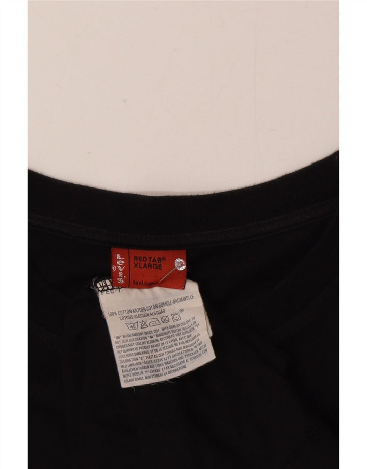 Męski top Levi's z długim rękawem XL, czarna, bawełniana