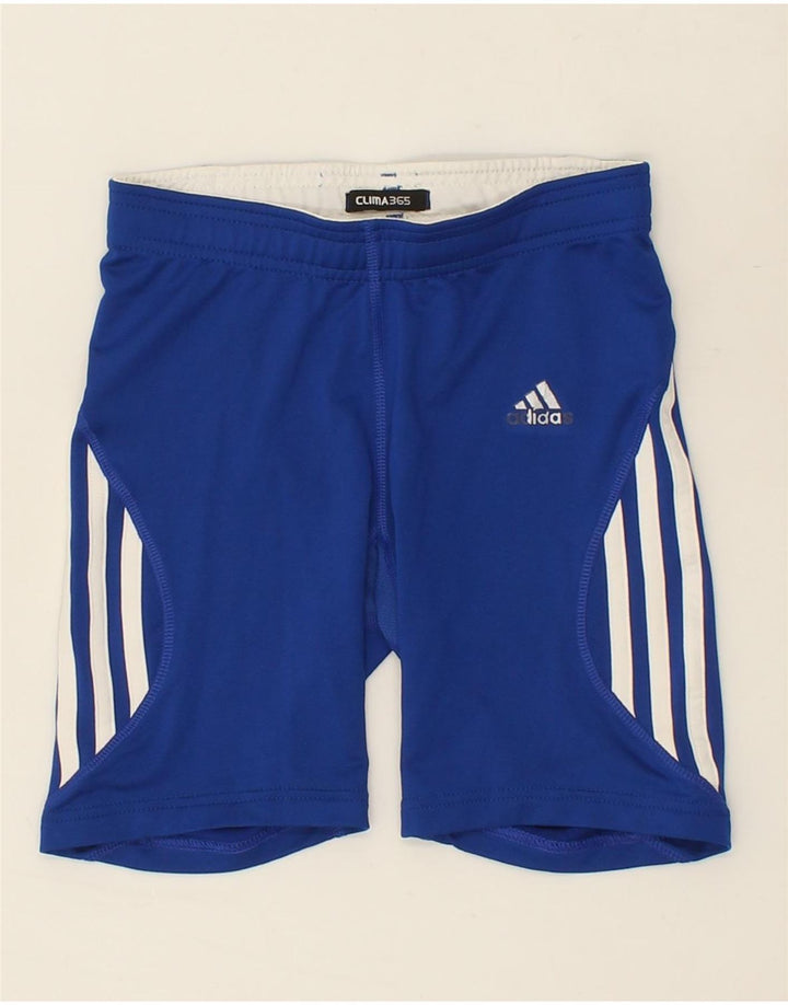 ADIDAS Boys Clima 365 Sport Shorts 9-10 Years Blue Polyester Vintage Adidas and Second-Hand Adidas from Messina Hembry 