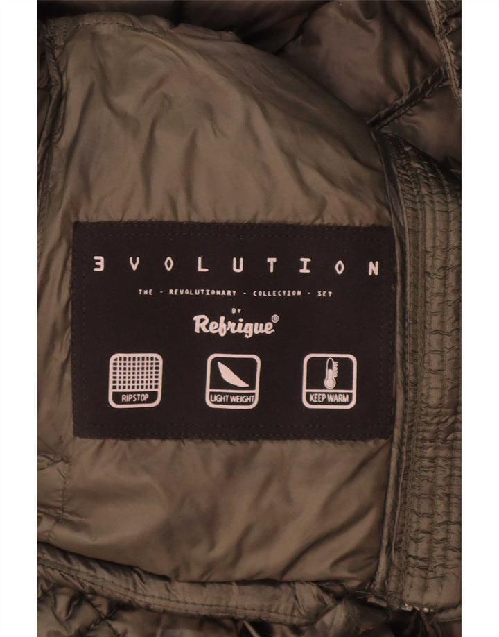 Damska ocieplana kurtka z kapturem Refrigue Evolution UK 6 XS, szara