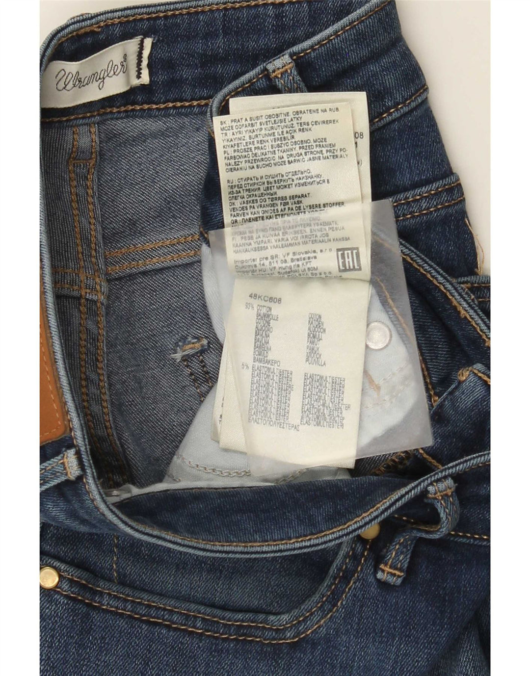 Damskie jeansy Wrangler W26 L32 Niebieskie bawełniane