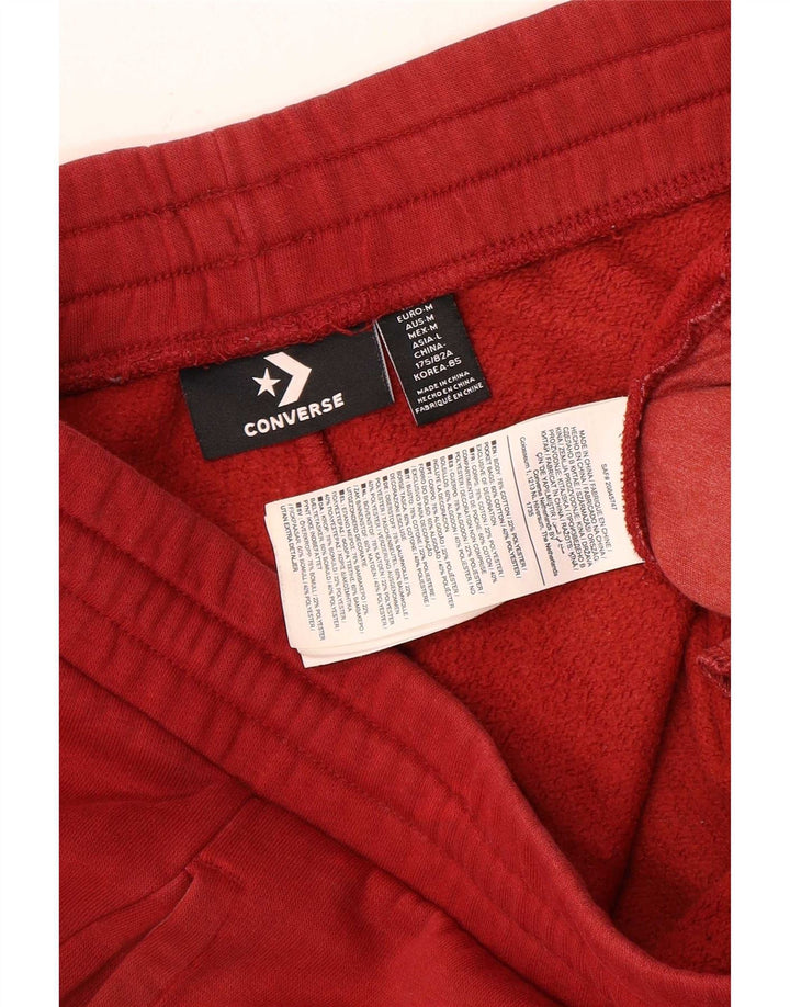 Męskie spodnie dresowe Converse Joggers, średnioczerwone, bawełniane