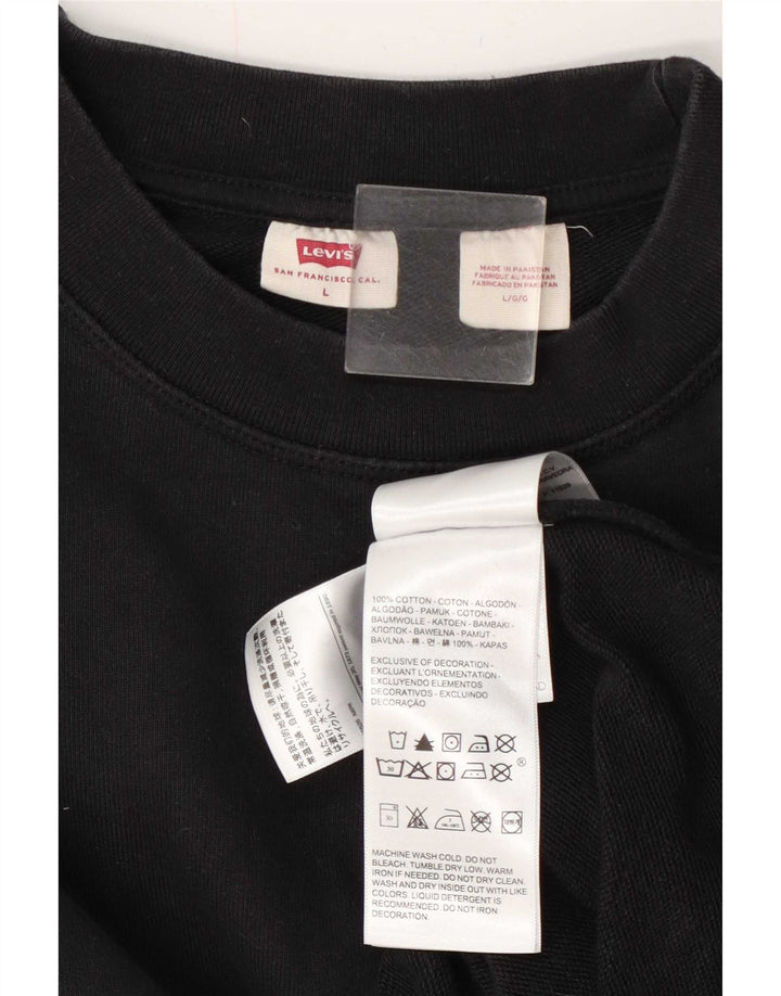 Męski sweter Levi's, duży, czarny, bawełniany