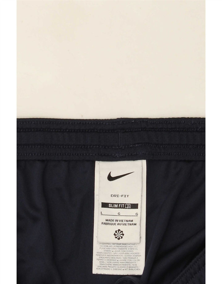 Męskie spodenki sportowe Nike Dri Fit Slim, duży, granatowy, kolorowy poliester