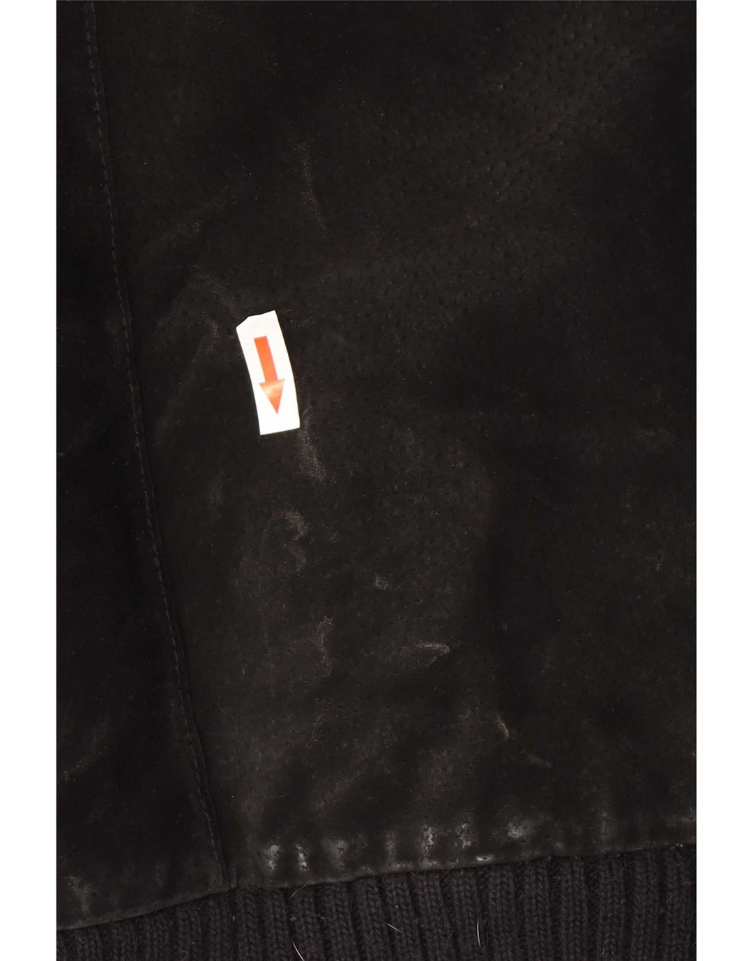 Vintage męska zamszowa kurtka bomber UK 42 XL czarna skóra