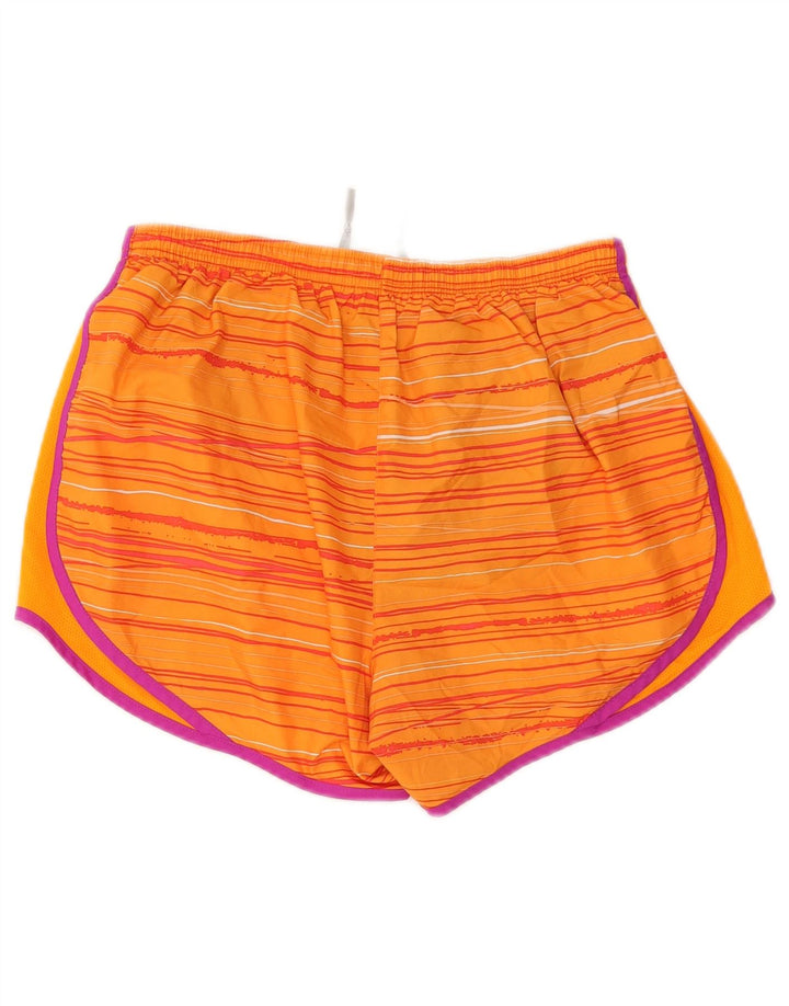 Damskie spodenki sportowe Nike Dri Fit UK 12 w średnie pomarańczowe paski