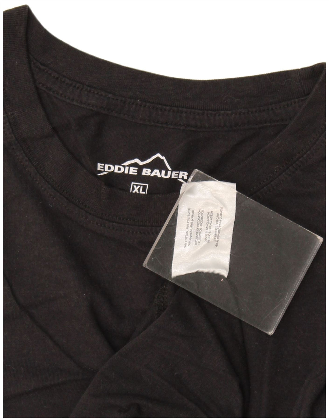 T-shirt męski Eddie Bauer, top XL, czarna bawełna