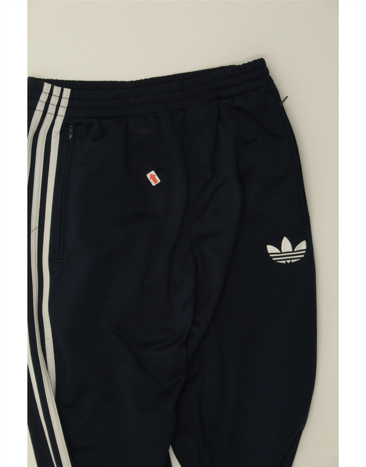 ADIDAS Mens Tracksuit Trousers Small  Navy Blue Polyester Vintage Adidas and Second-Hand Adidas from Messina Hembry 