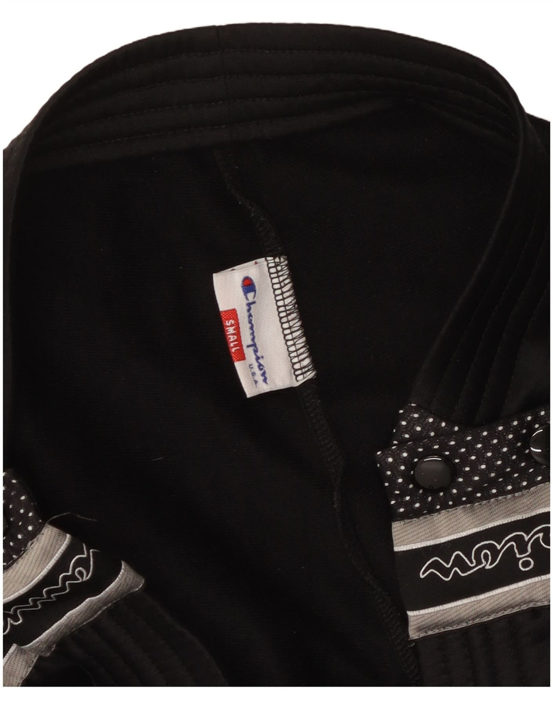 Męskie spodnie dresowe CHAMPION USA z grafiką, małe, czarne