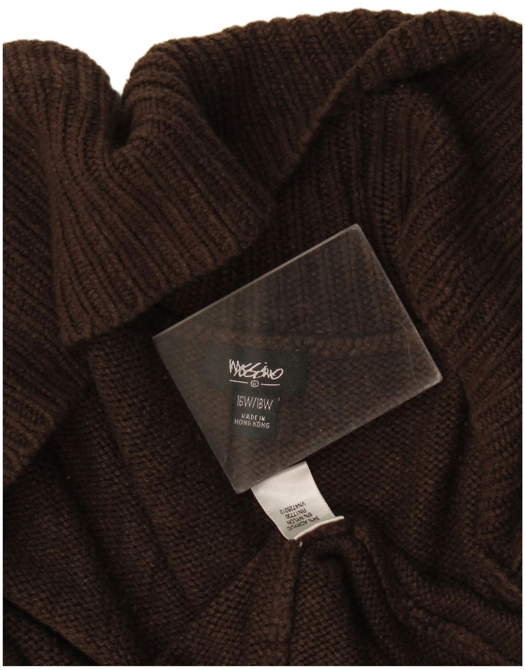 Damski sweter rozpinany Mossimo US 16 2XL Brązowy akryl