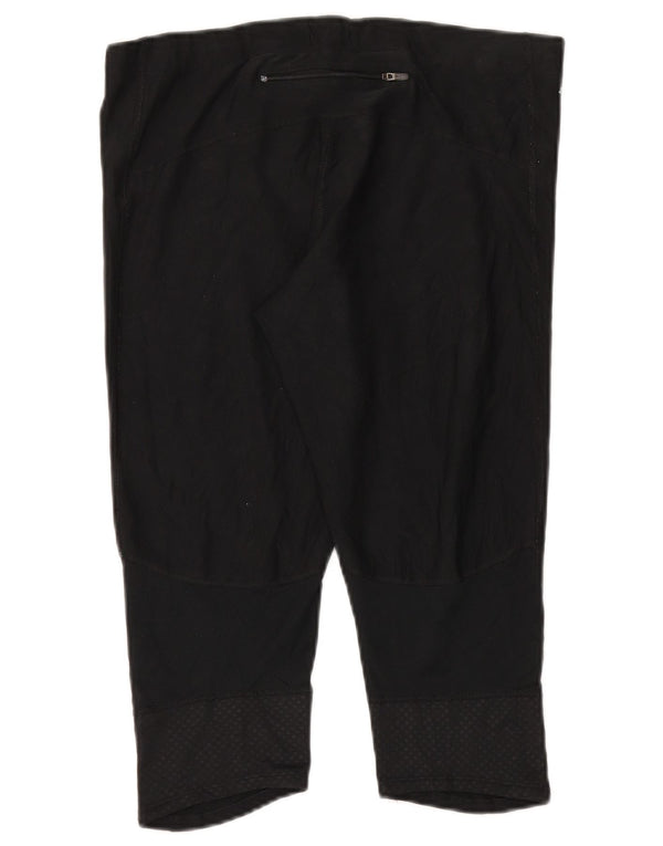 Damskie legginsy Nike Dri Fit Capri UK 18 XL, czarny poliester