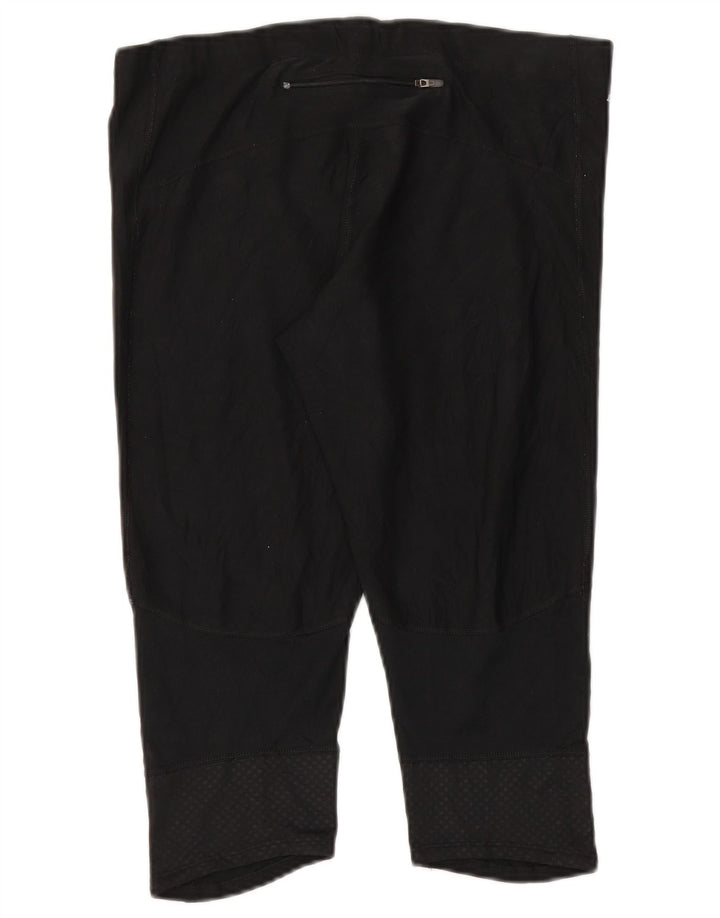 Damskie legginsy Nike Dri Fit Capri UK 18 XL, czarny poliester