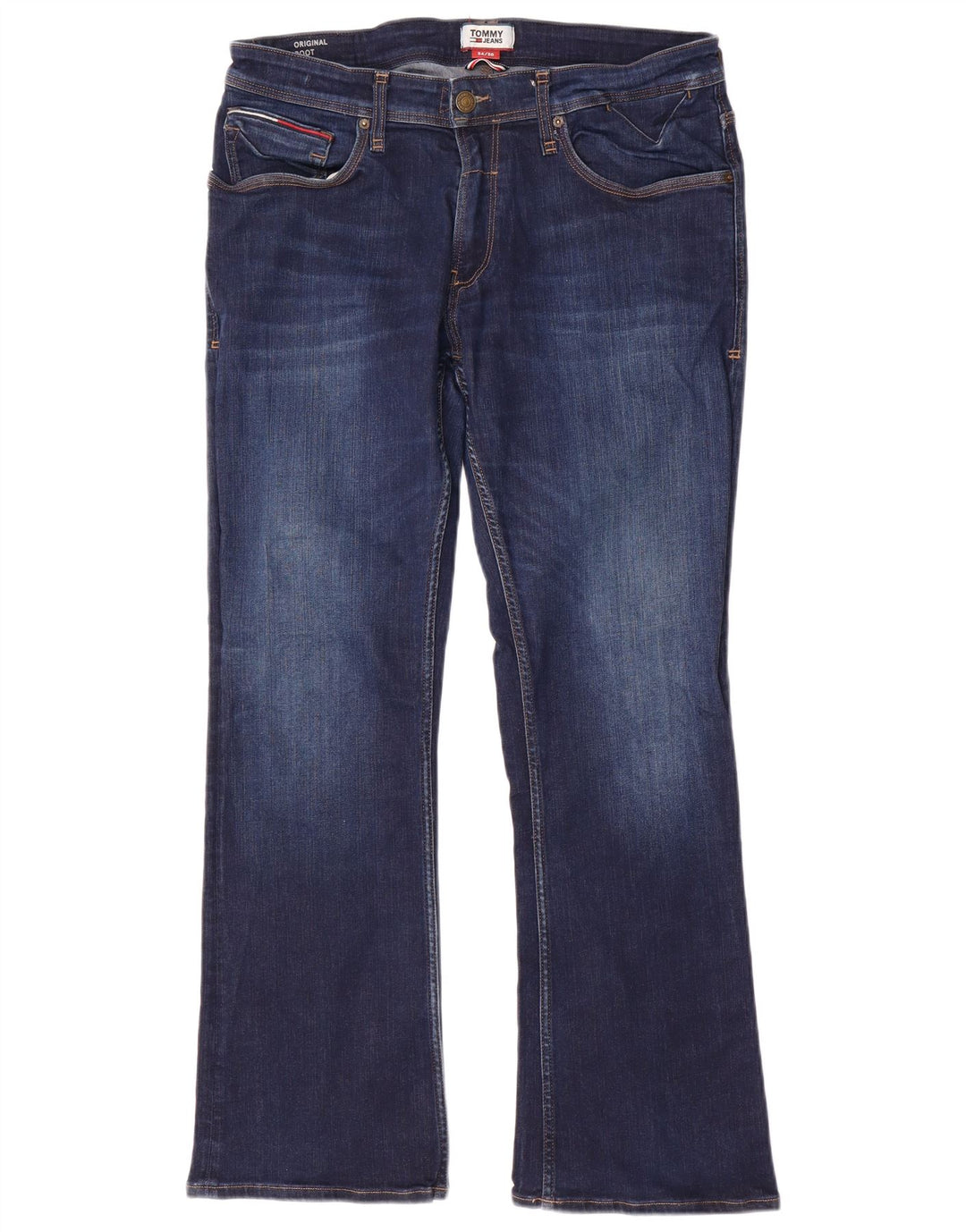 Damskie jeansy Bootcut TOMMY HILFIGER W34 L30 Granatowe, bawełniane