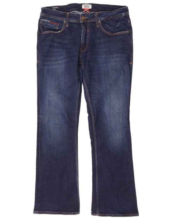 Damskie jeansy Bootcut TOMMY HILFIGER W34 L30 Granatowe, bawełniane