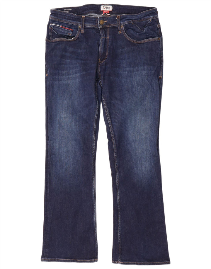 Damskie jeansy Bootcut TOMMY HILFIGER W34 L30 Granatowe, bawełniane