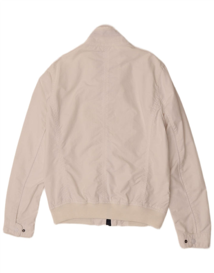 Męska kurtka bomberka Tommy Hilfiger UK 38 Średni biały nylon