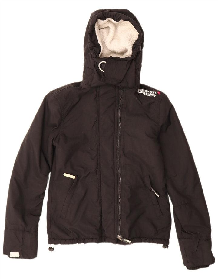 Damska kurtka wiatrówka Superdry The Windcheater Graphic UK 6 XS, czarna