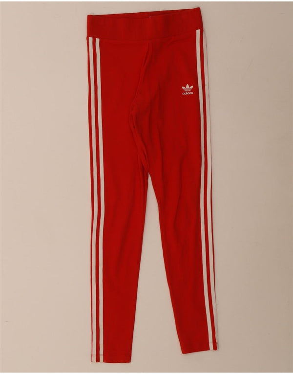 Legginsy Damskie Adidas UK 10 Małe Czerwone Bawełniane