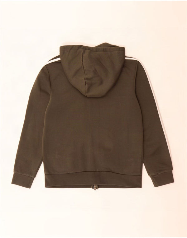 Damski sweter z kapturem i zamkiem błyskawicznym Adidas UK 12/14 Średni khaki, bawełna