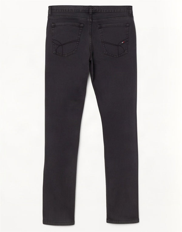 Damskie spodnie typu slim casual Tommy Hilfiger W29 L32 Szara bawełna